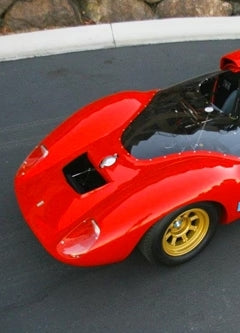 See Peter Brock Designed 1965 Shelby-DeTomaso P70 at Braille SEMA booth