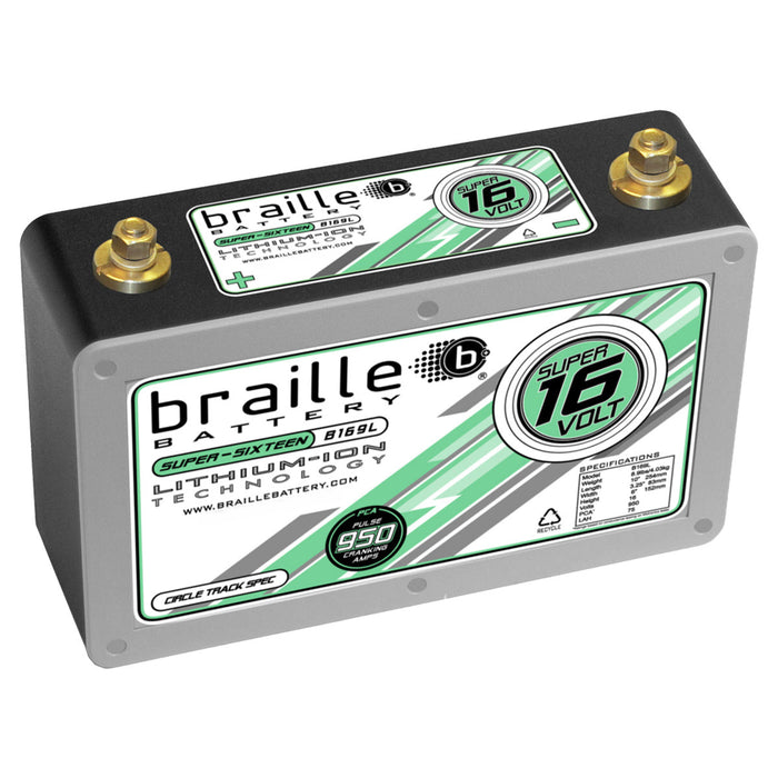 Braille B169L Super 16V Circle Track Lithium Battery