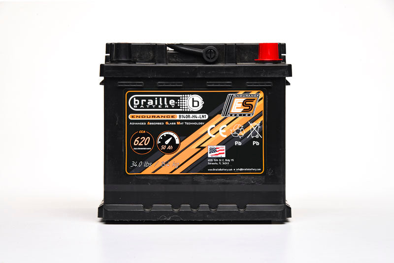 Braille Endurance AGM Battery Group Size 140P H4 LN1