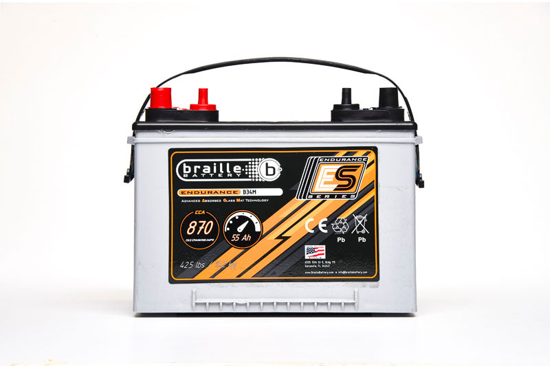 Braille Endurance AGM Battery Group Size 34 MARINE