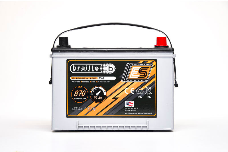 Braille Endurance AGM Battery Group Size 34R