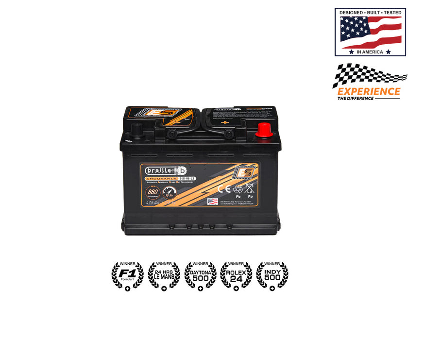 Braille Endurance AGM Battery Group Size 48 H6 L3