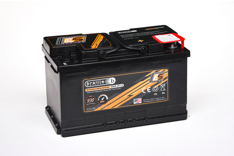 Braille Endurance AGM Battery Group Size 94R H7 L4