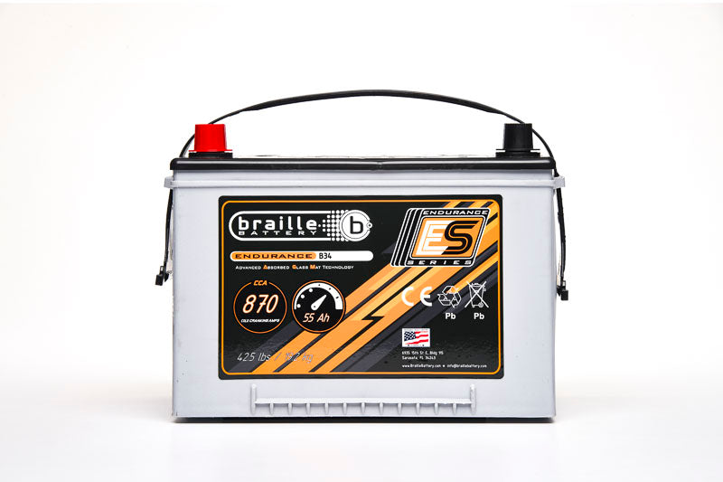 Braille Endurance AGM Battery Group Size 34