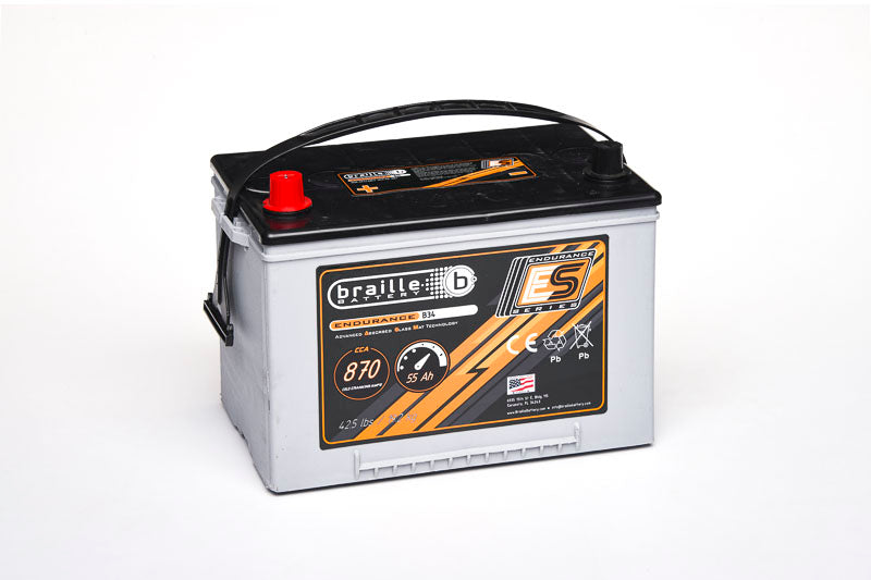 Braille Endurance AGM Battery Group Size 34