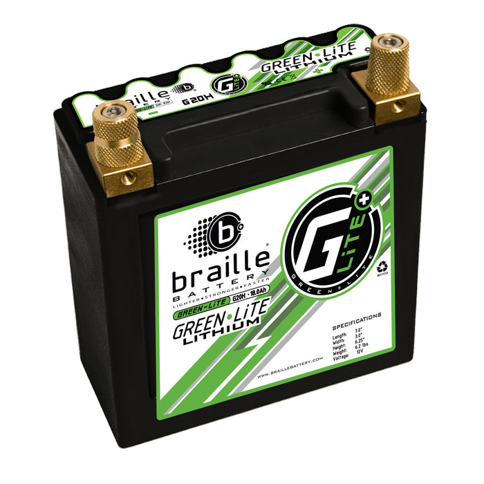 Braille G20H Lithium GreenLite High Capacity 12v Battery