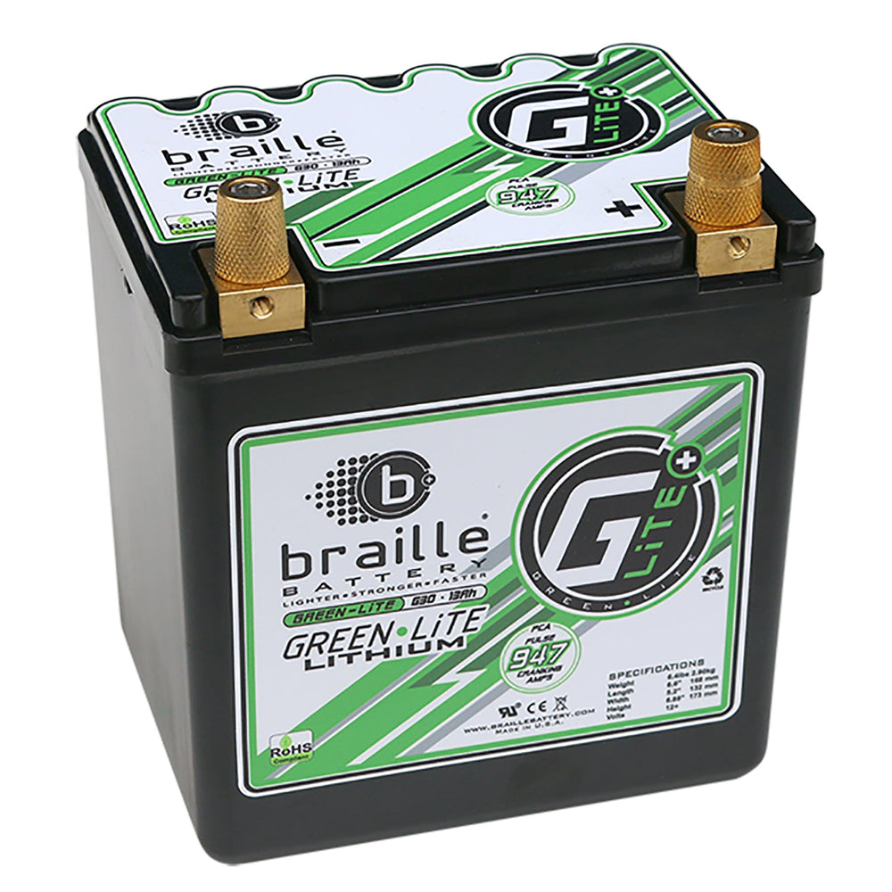 Braille G30 GreenLite Automotive Lithium Battery