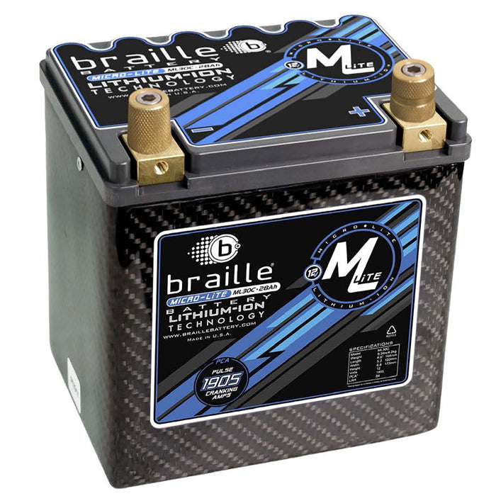 Braille ML30C MicroLite Lithium Battery