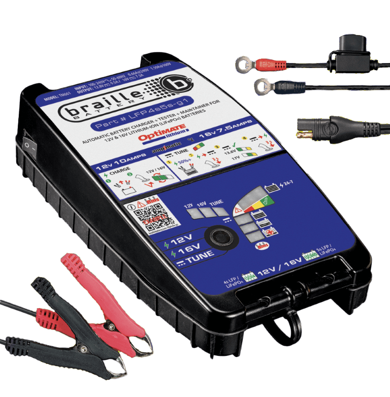 TM-661 Braille 12V 9.5A/16V 7.5A Lithium Battery Charger and